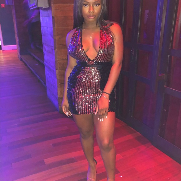 Dach Boutique Black & Gold mini dress - Picture 2 of 2